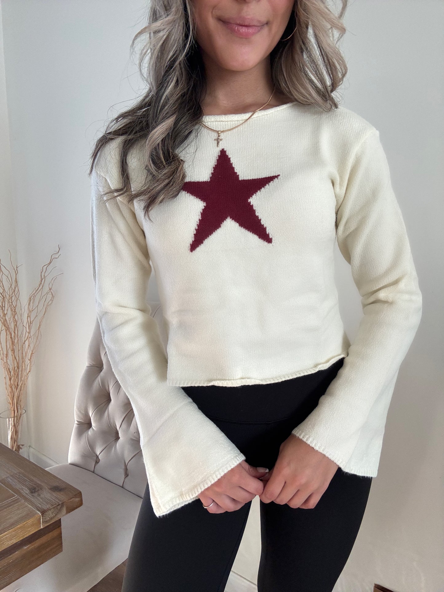 Star Girl Cropped Sweater