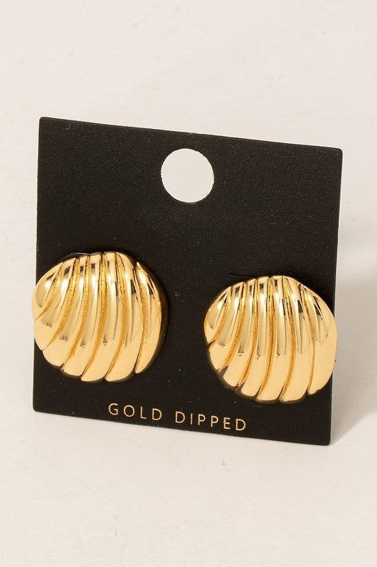 Shield Stud Earrings
