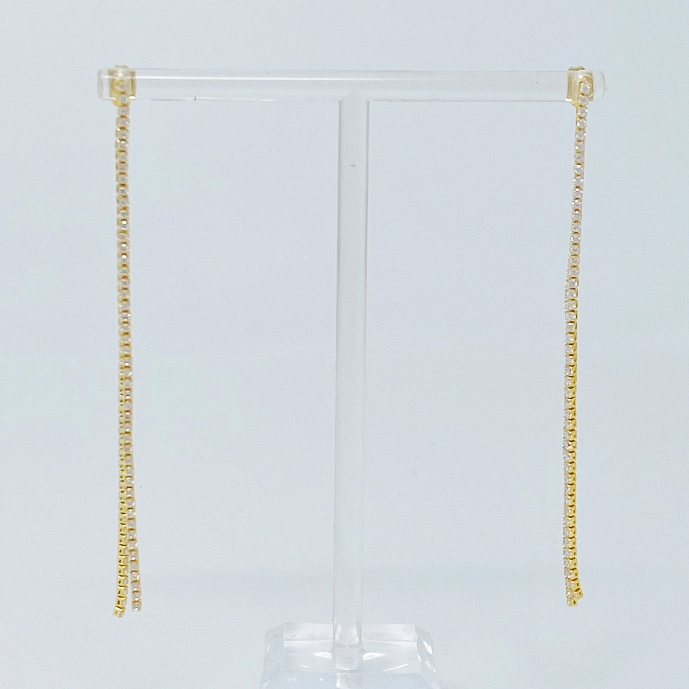 Delicate Shine Back Drop Earrings