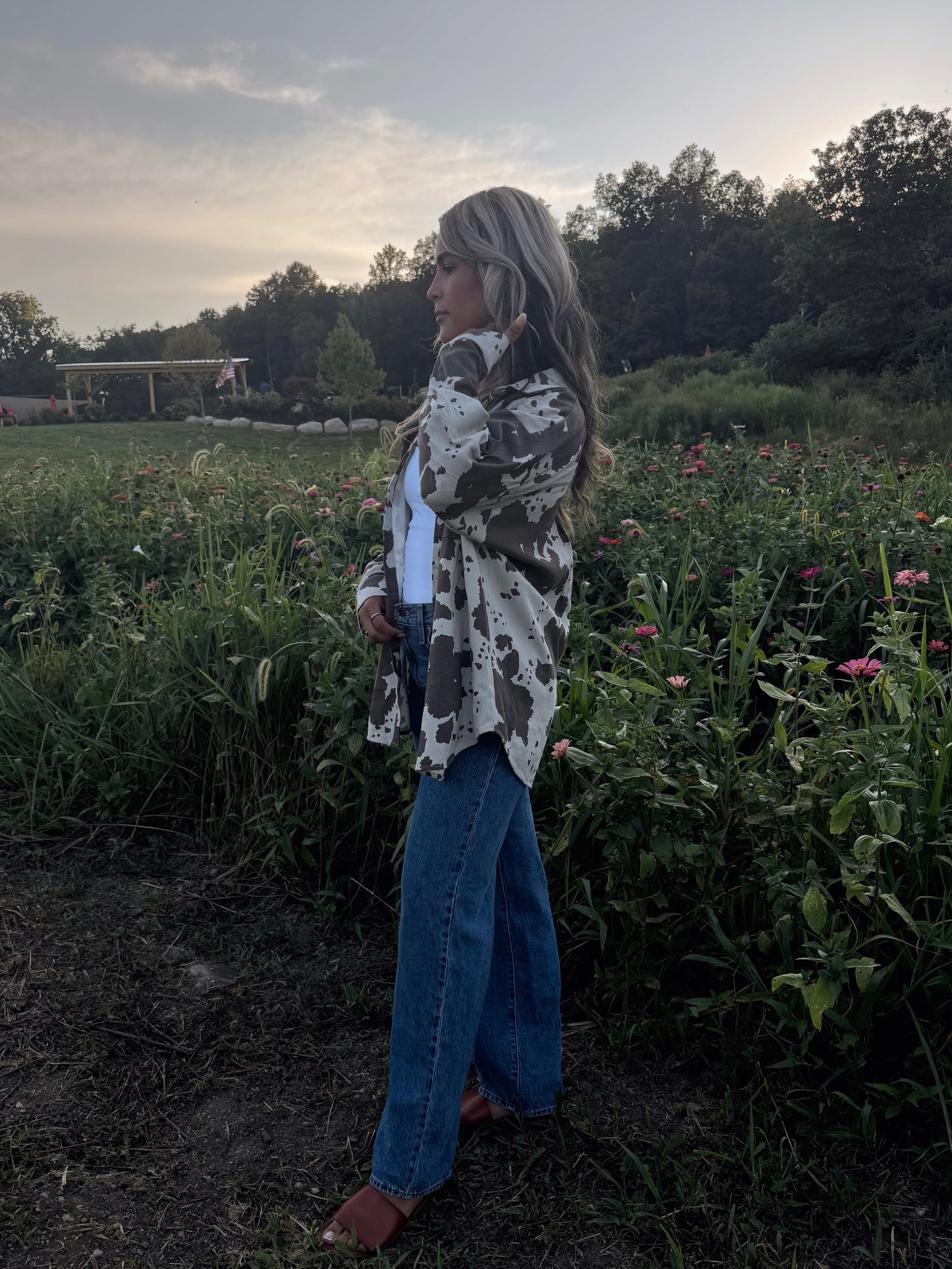 Molly Cow Print Shacket