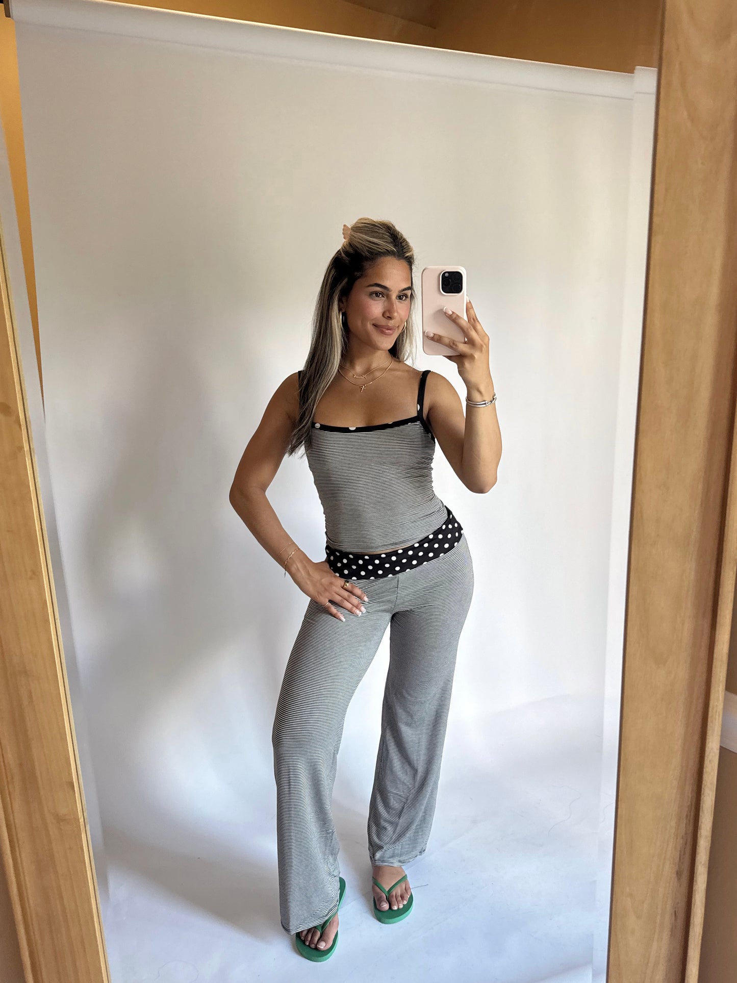 Sadie Striped Set - Black