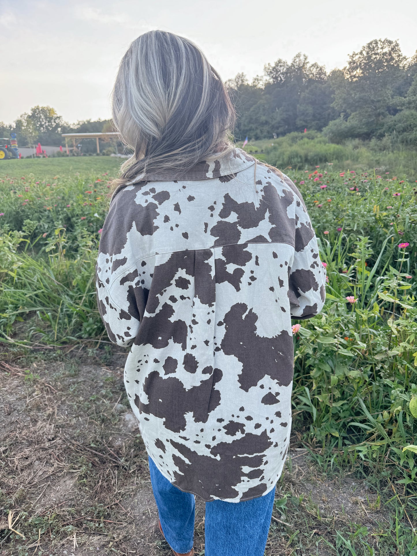 Molly Cow Print Shacket