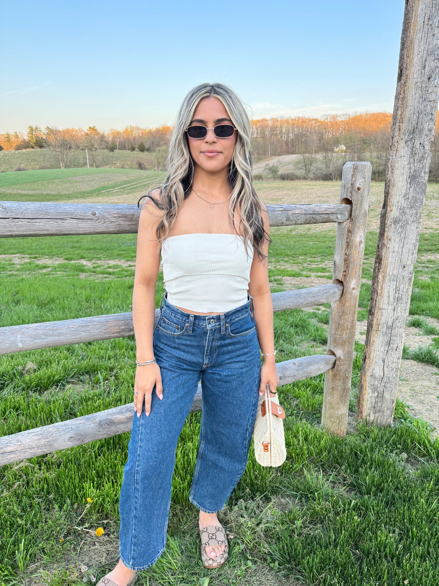 Shay Strapless Crop Top