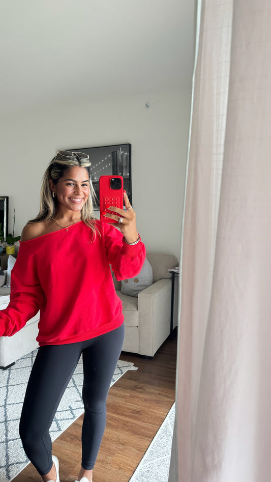 Ruby Off Shoulder Sweatshirt