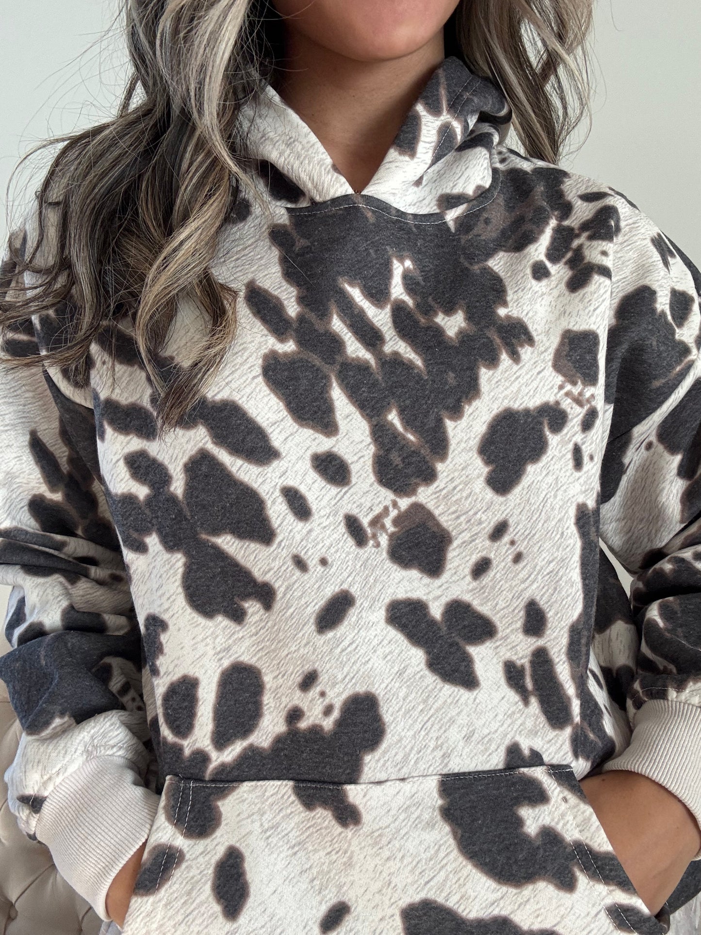 Codie Cow-print Hoodie