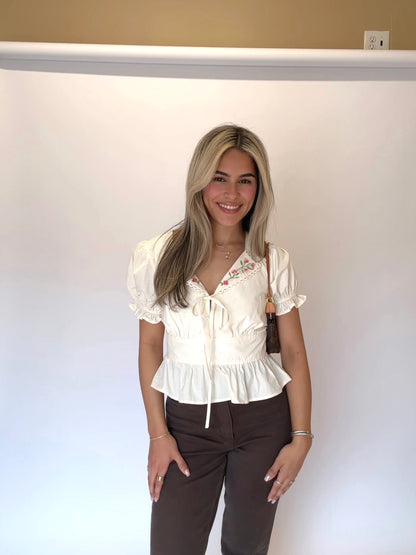 Sally Puff Sleeve Top
