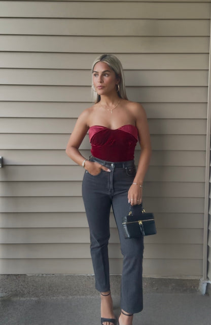 Ruby Velvet Corset