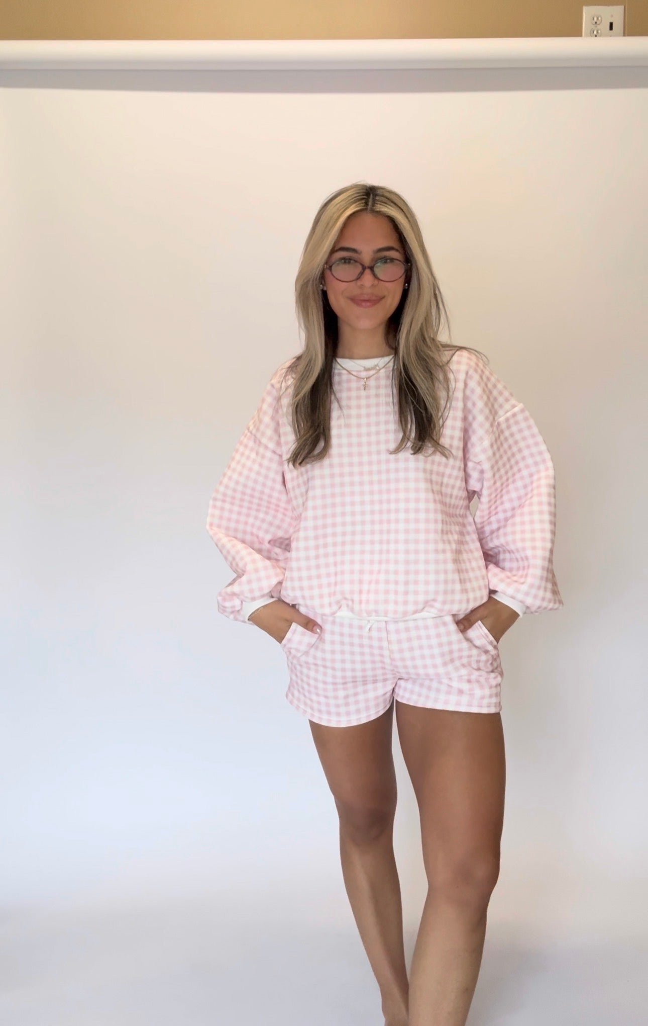 Daisy Short Set - Pink Gingham