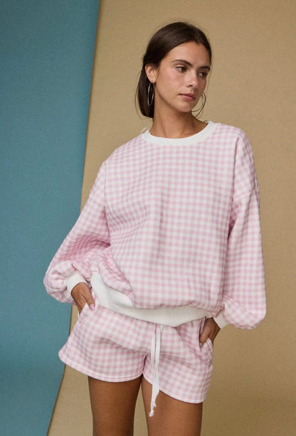 Daisy Short Set - Pink Gingham