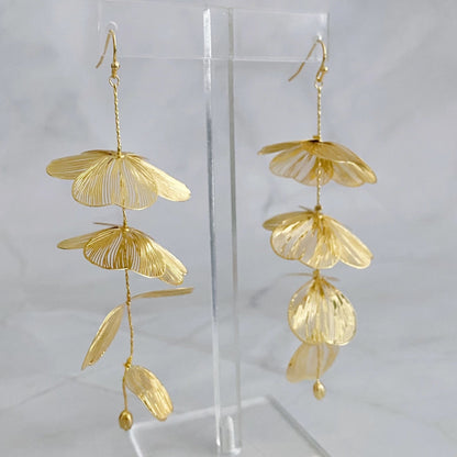 Filigree Flower Drop Earrings