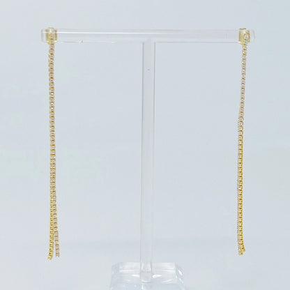 Delicate Shine Back Drop Earrings
