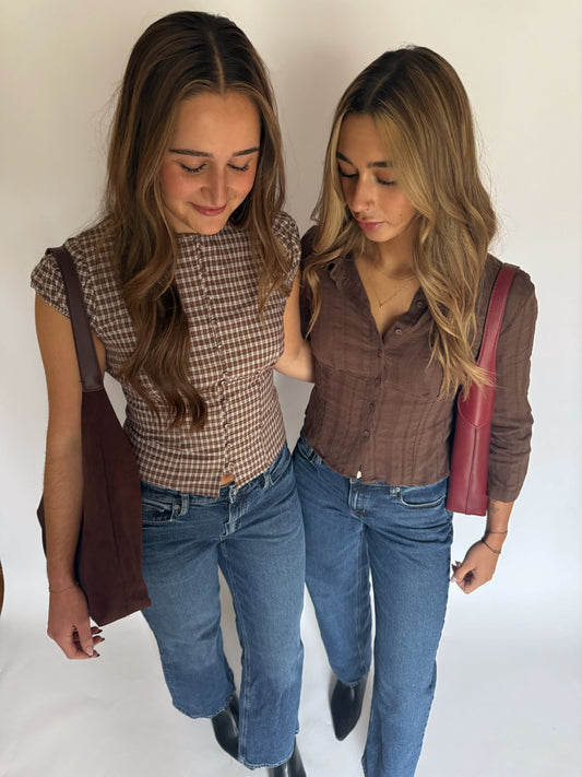 Lenny Plaid Top