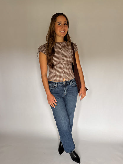 Lenny Plaid Top