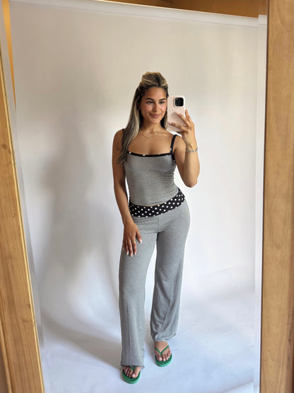 Sadie Striped Set - Black