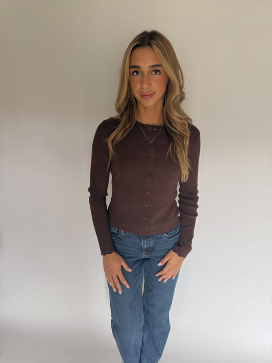 Stevie Cardigan - Brown
