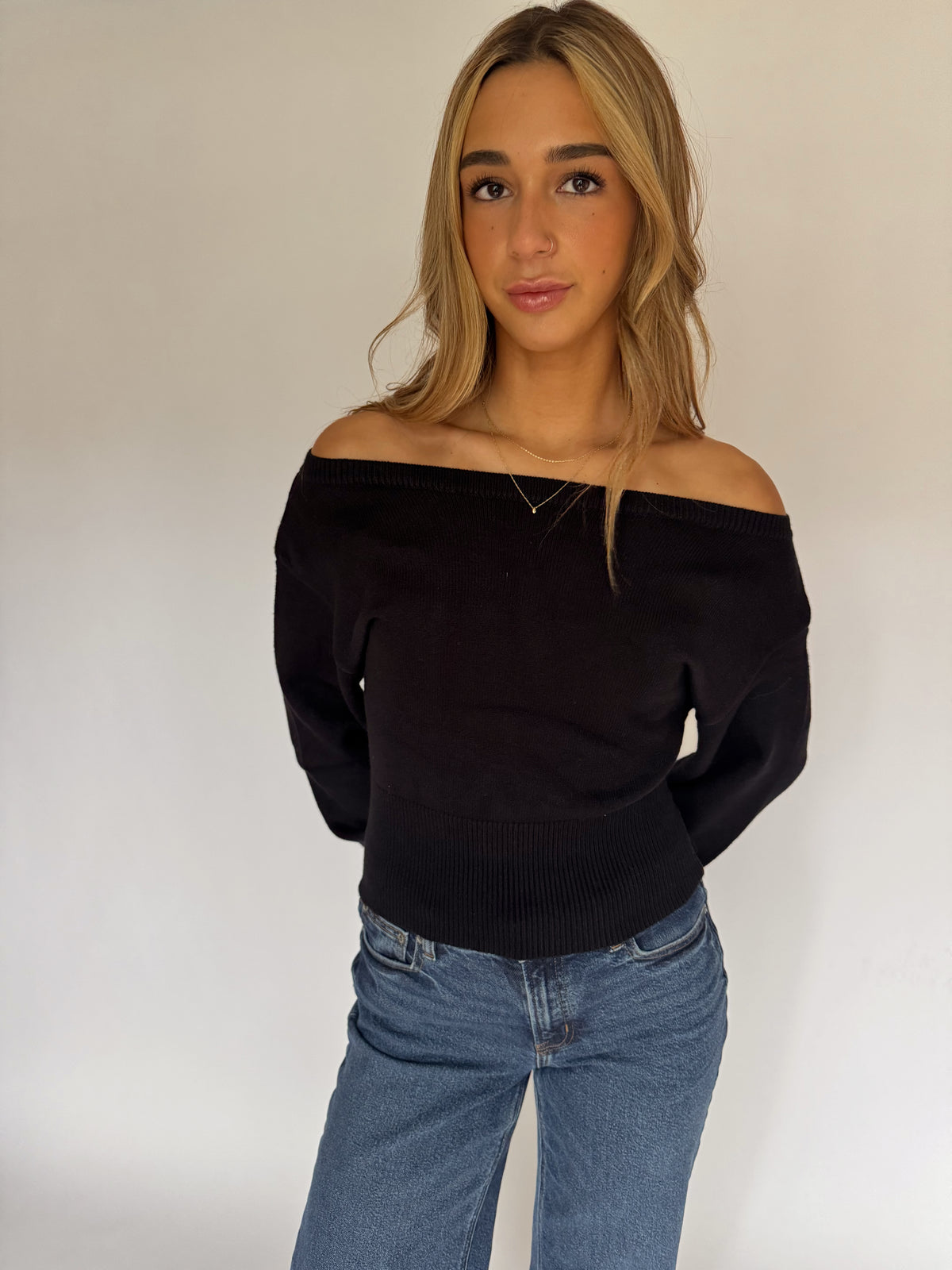 Ava Boatneck Knit