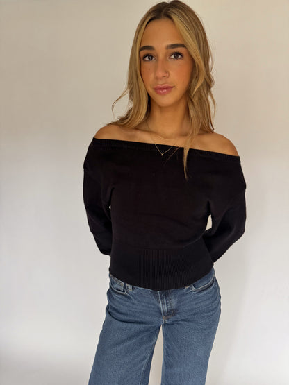 Ava Boatneck Knit