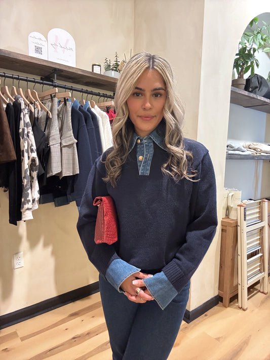 Loucia Navy Sweater