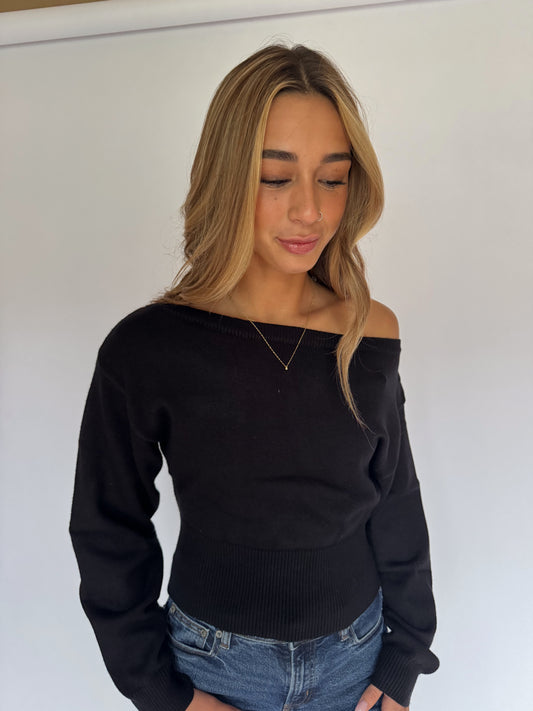 Ava Boatneck Knit